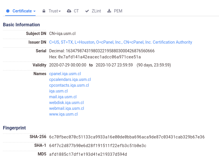 Censys.io results