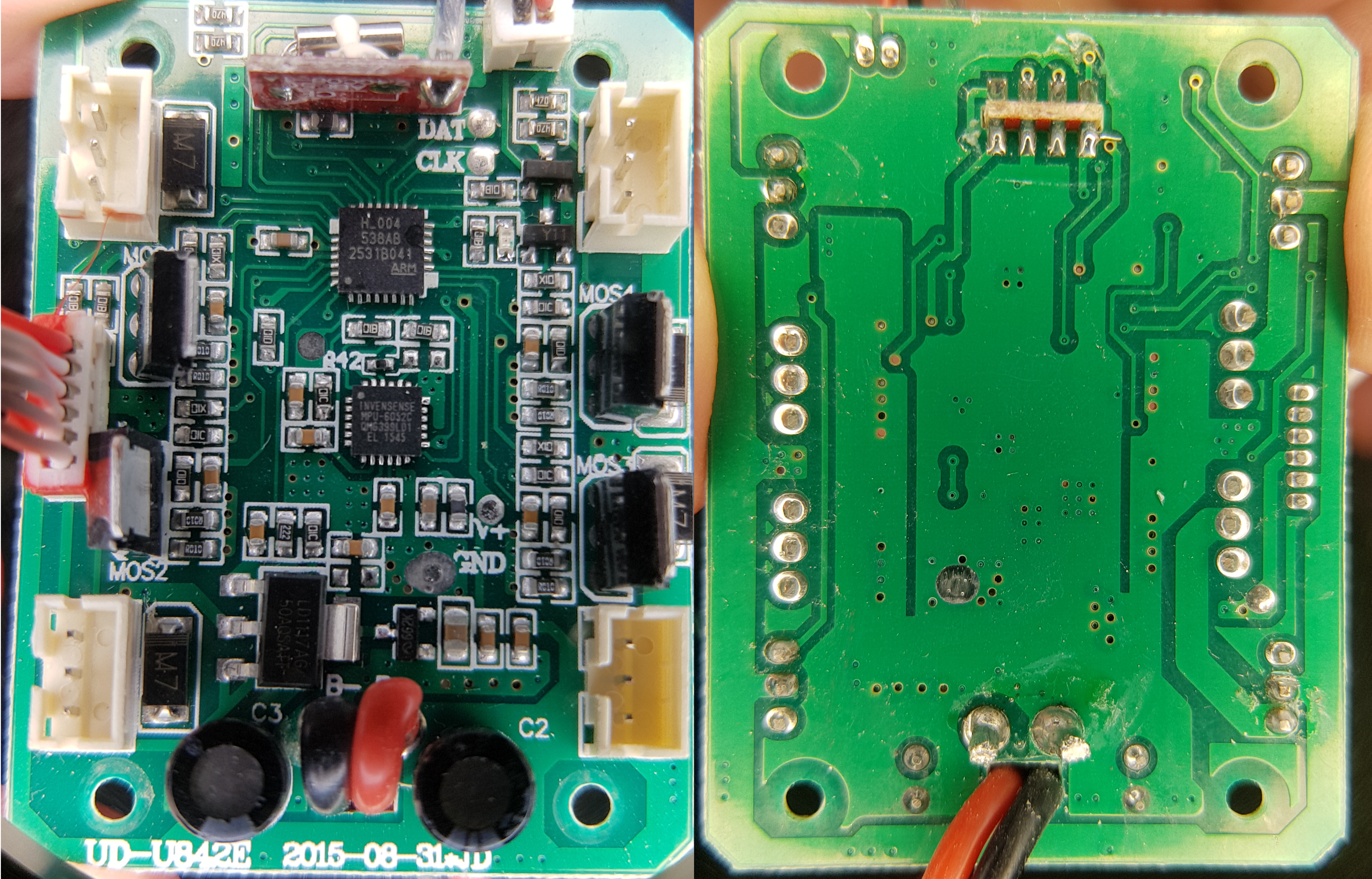 Main PCB for this quadcopter